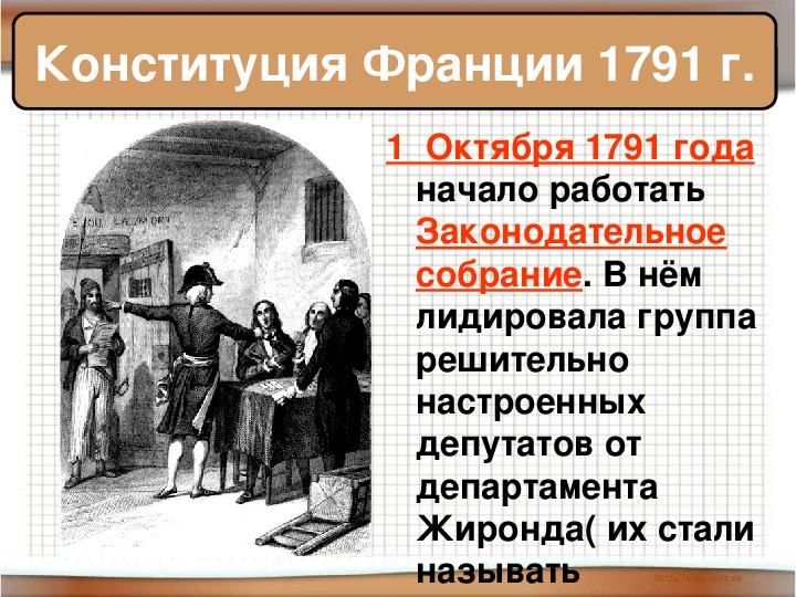 Великая французская революция презентация 8 класс история