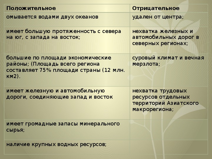 Общая характеристика восточного макрорегиона презентация 9 класс