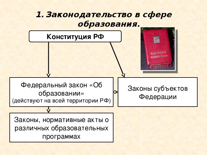 Презентация по обществознанию 9 класс правовое регулирование отношений в сфере образования