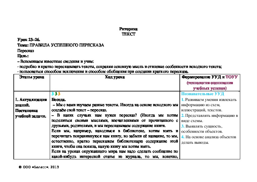 Обложка для материала ПРАВИЛА УСПЕШНОГО ПЕРЕСКАЗА