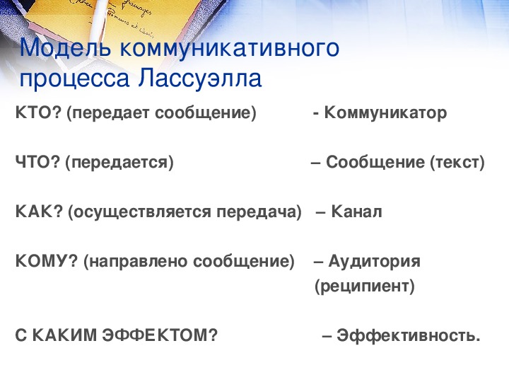 В схеме коммуникации г лассуэлла объект манипуляции является