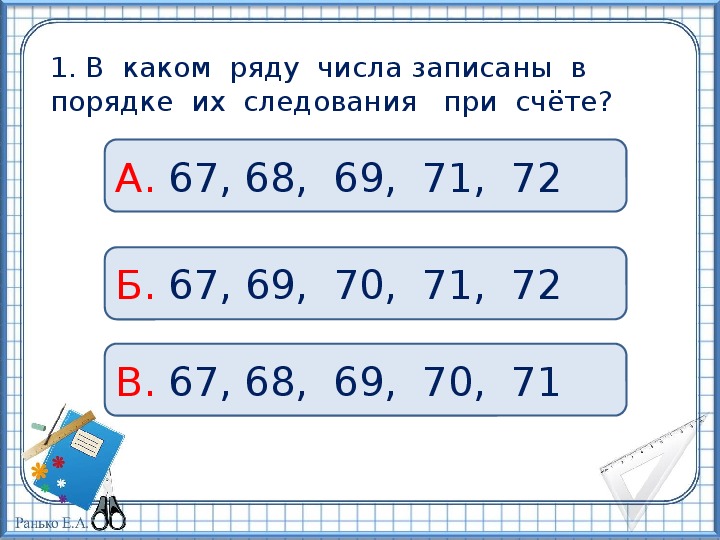 Обратный порядок цифр. Порядок следования чисел при счете. Место числа в числовом ряду. Название ряда чисел при счете.. Порядок следования чисел в натуральном ряду.