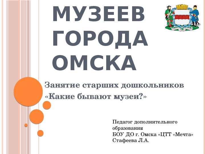 Презентация "Мир музеев города Омска"