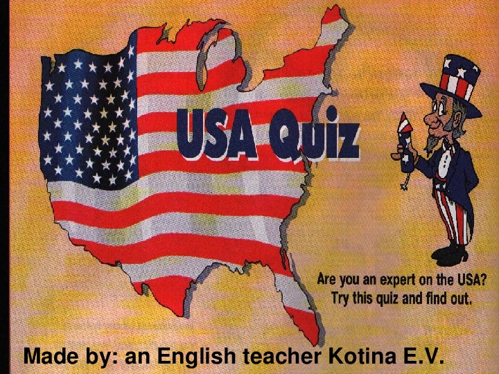 Презентация по английскому языку на тему "Америка"