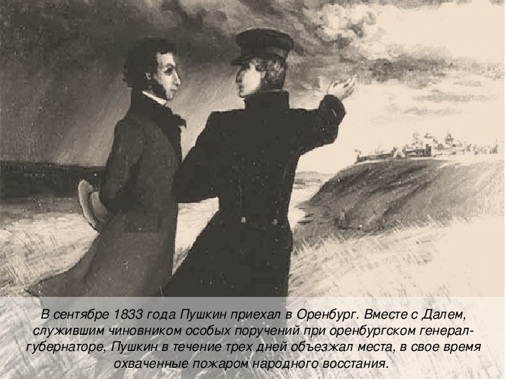 Пушкин позвольте жители страны в часы. Встреча Пушкина с Далем в Оренбурге.