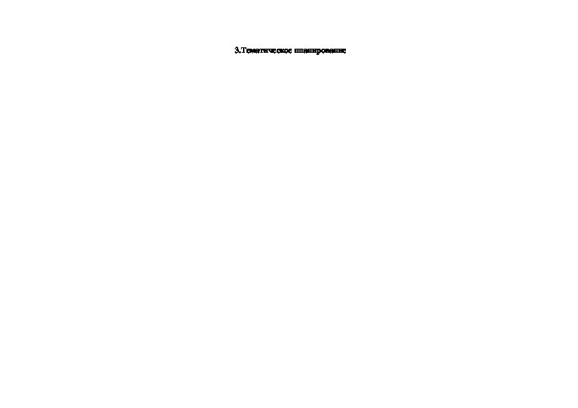 Обложка для материала Тематическое планирование