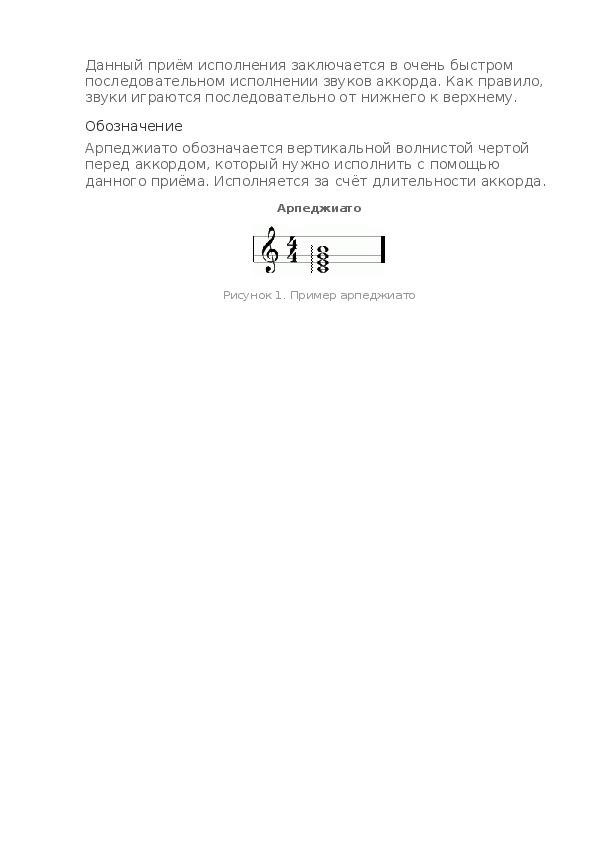 Обложка для материала Урок: Арпеджиато