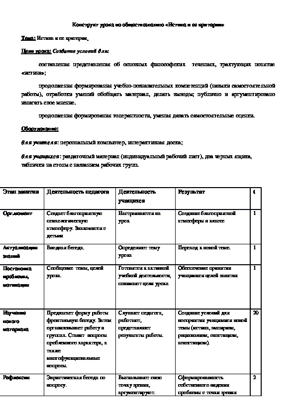 Обложка для материала Истина и её критерии