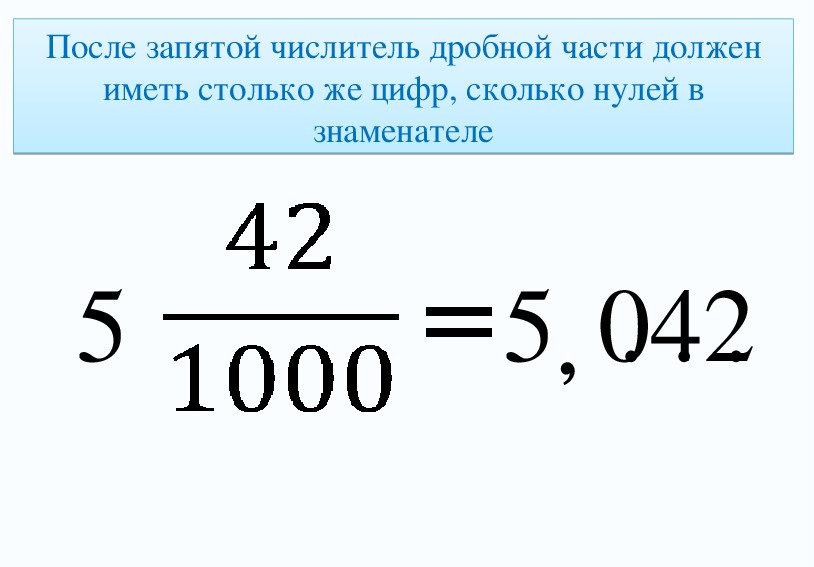 План конспект урока десятичные дроби 5 класс