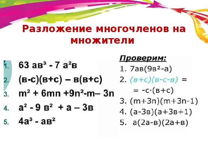 Многочлены от одного переменного 10 класс колягин презентация