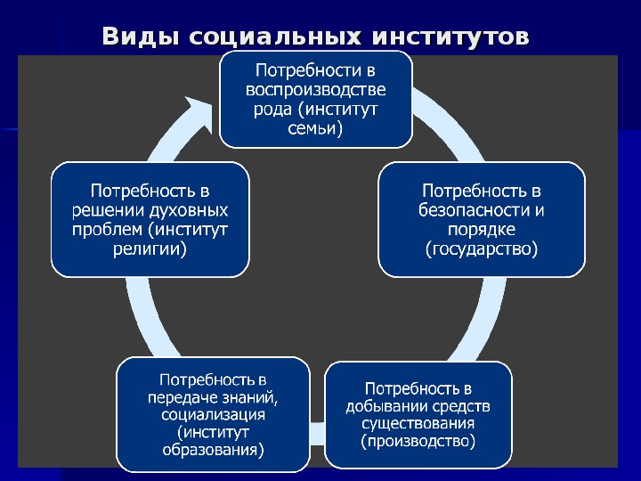 Социальный институт презентация