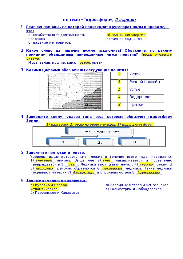 Проект география 6 класс