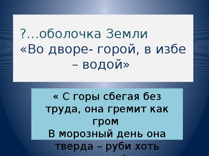 Презентация  урока  географии в 6 классе  по теме" Гидросфера"