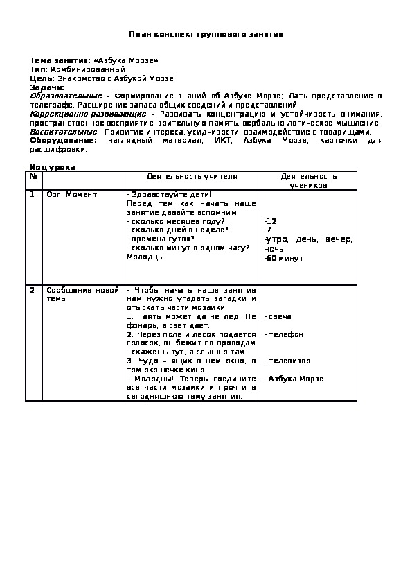 Обложка для материала Азбука Морзе для учащихся старших классов