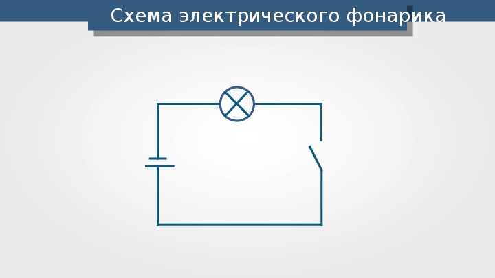 Из каких элементов состоит электрическая схема карманного фонаря