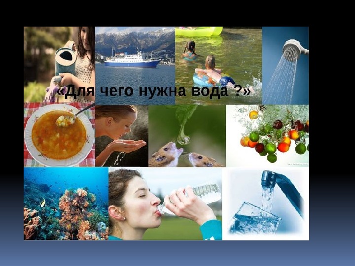 Зачем нужна вода картинки для детей