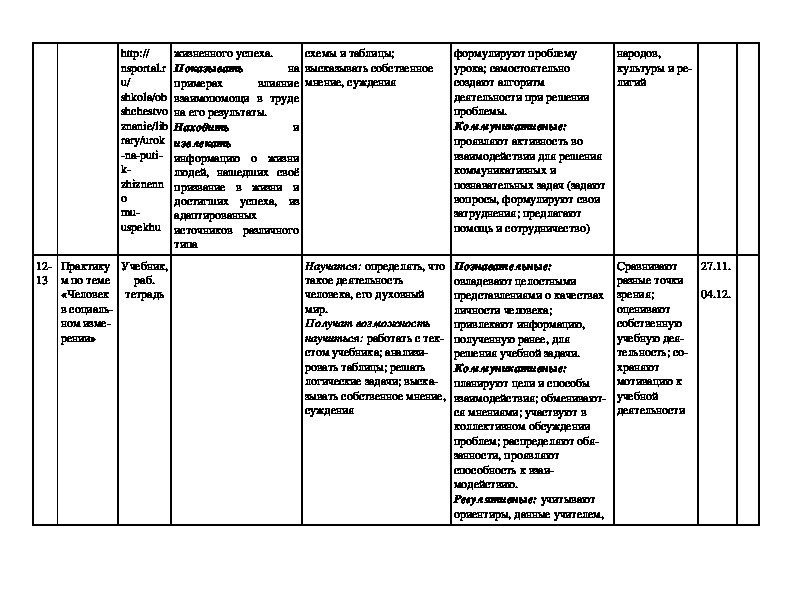 Рабочая программа по обществознанию