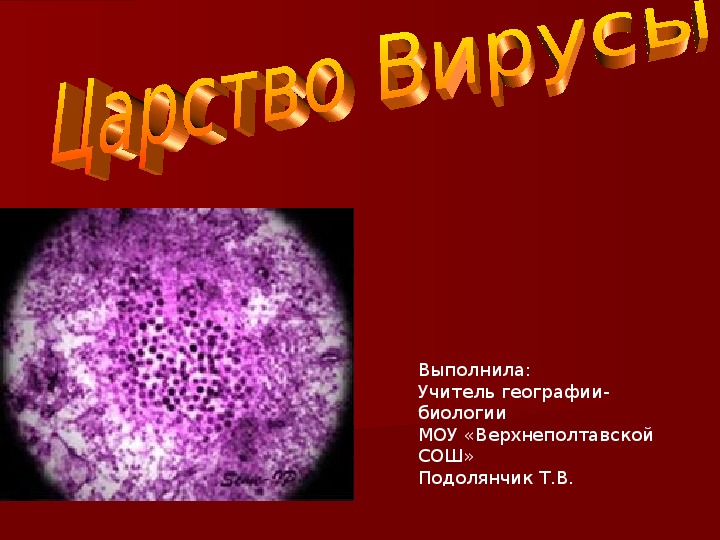 Презентация по биологии "Вирусы" (9 класс)