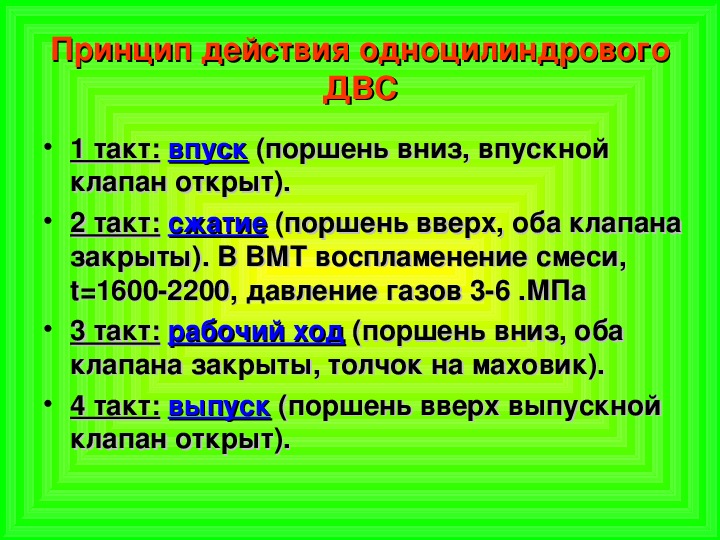 Двигатель внутреннего сгорания презентация физика 8 класс