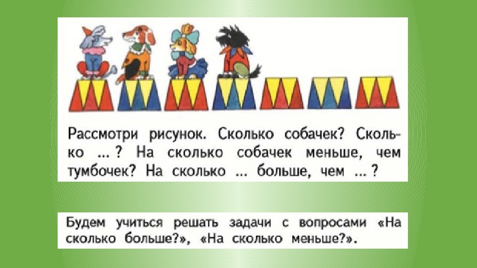 Больше меньше на сколько больше меньше 1 класс презентация 21 век