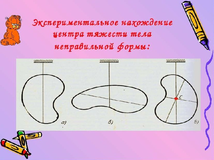 Центр тяжести тела 7 класс проект