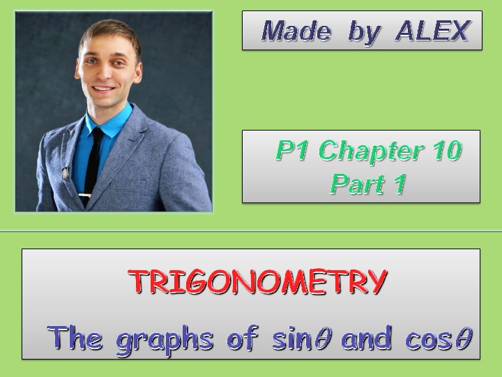 Presentation POWER POINT Chapter 10 Trigonometry-part 1-Graphs of sin and cos theta, A-level Pure Mathematics CIE 9709