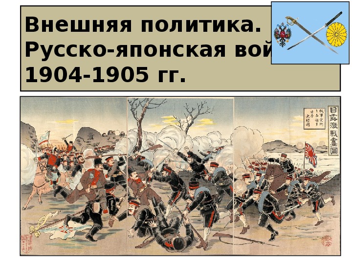 Внешняя политика. Русско-японская война  1904-1905 гг.