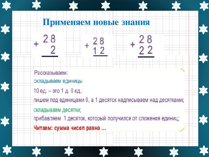 Презентация по математике "Сложение и вычитание двузначных чисел в столбик" (2 класс)