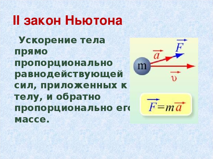 Ускорение формула физика 9. 2 Закон Ньютона равнодействующая сил. По 2 закону Ньютона равнодействующая сил. Формулировка второго закона Ньютона. Первый закон Ньютона.