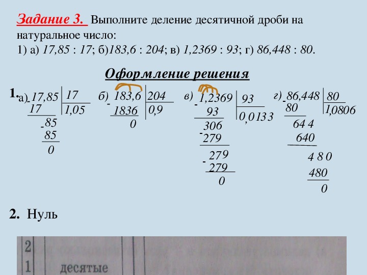 Деление десятичных дробей 5 класс на натуральное число 5 класс презентация