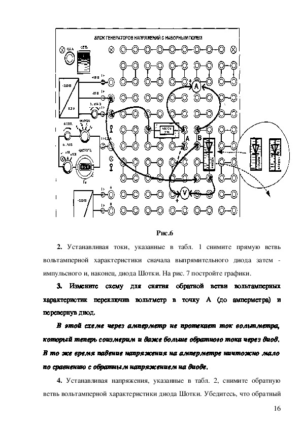 Лабораторная исследование работы диода