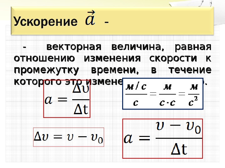 Равнопеременное движение презентация