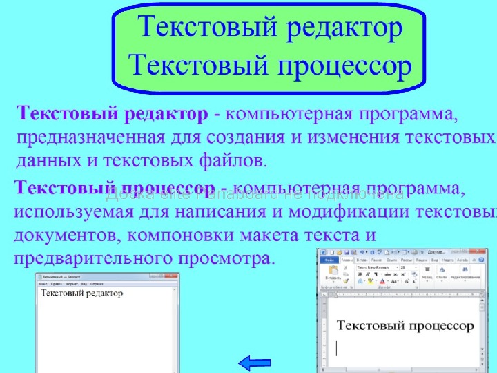 Программы предназначенные для работы с текстовой информацией