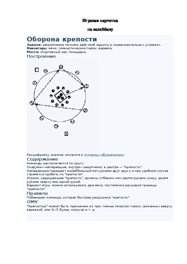 Обложка для материала Игровая карточка "Оборона крепости"