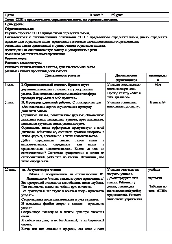 Контрольная работа русский язык 9 класс спп