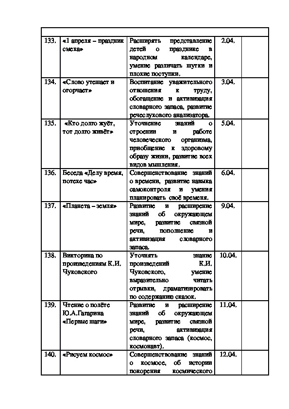 План работы в гпд 1 класс на каждый день