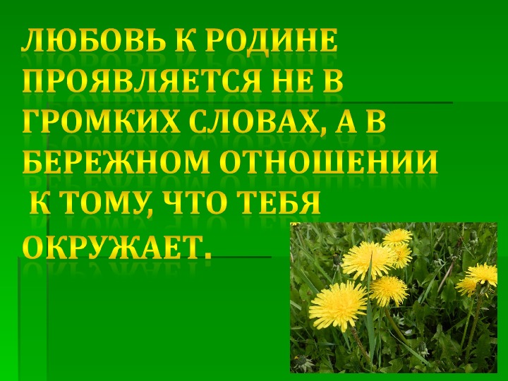 План текста земля родная