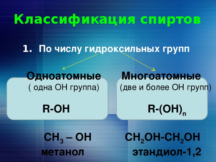Этанол общая формула. Классификация спиртов по числу гидроксильных групп. Схема классификации спиртов. Классификация спиртов химия. Классификация спиртов таблица.