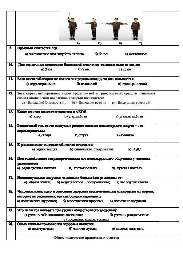 Итоговый проект по обж