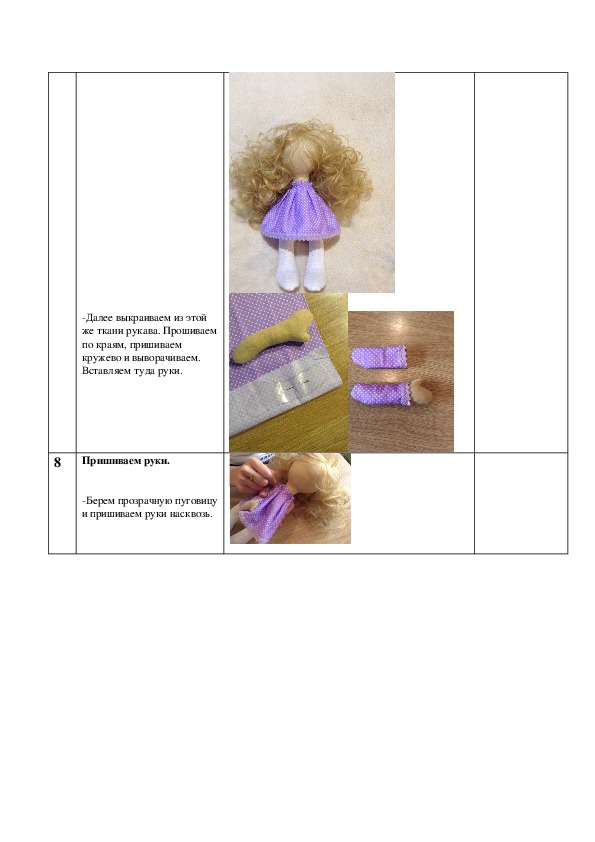Проект по технологии 8 класс кукла тильда