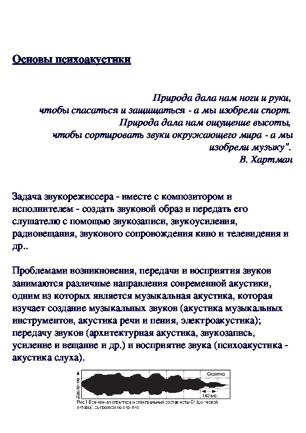 Обложка для материала Основы психоакустики