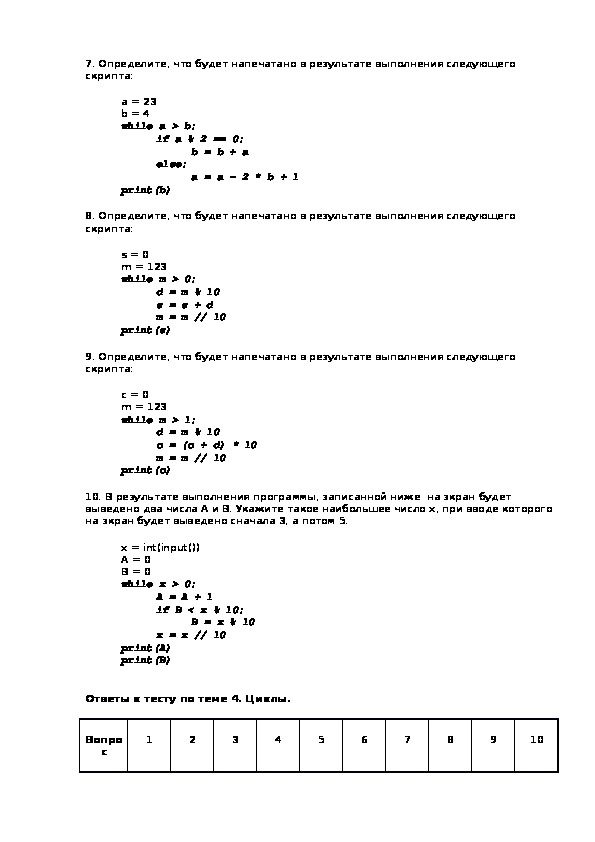 Тест по питон 8 класс. Тест по теме циклы в языке Python. Проверочная работа по Python. S = 1 for k in range(30): s = (–1) * s Print(s) ответ. Тест по теме основа языка питон 6 класс учебник ответы на тест.