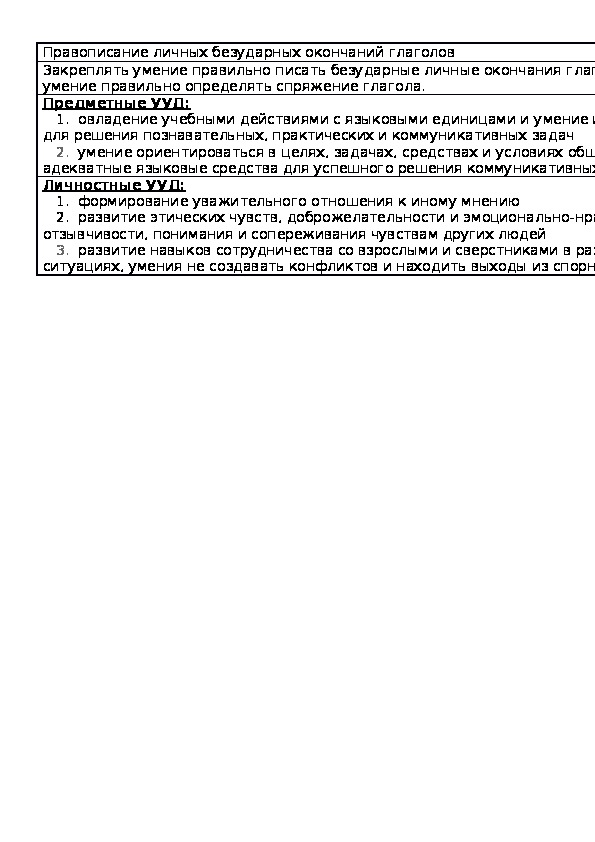 Обложка для материала Правописание личных безударных окончаний глаголов
