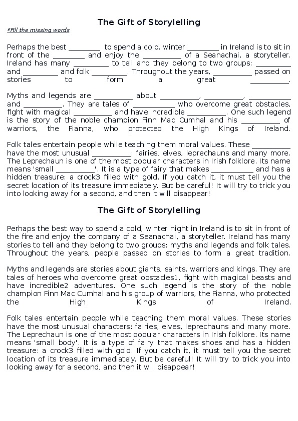 The Gift of Storylelling (spotlight 7, p.21)