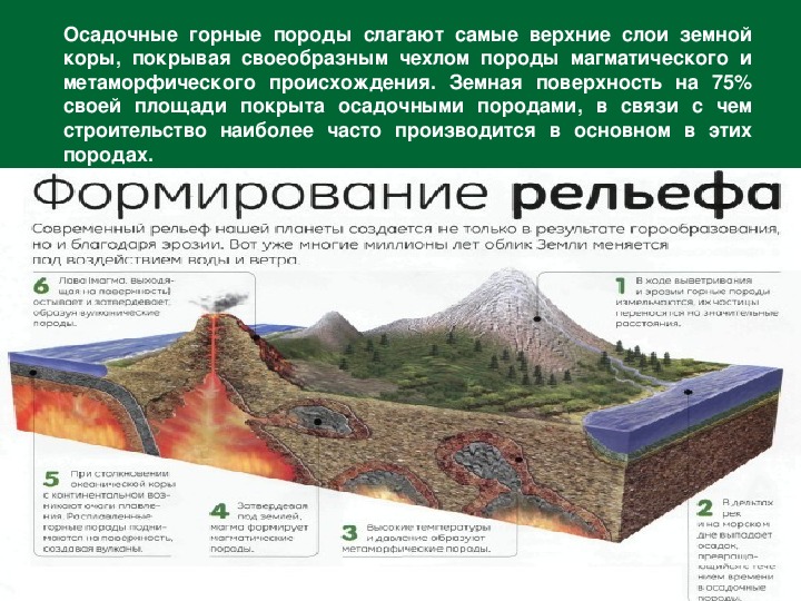 Какими породами сложены. Форма рельефа осадочных пород. Чехол осадочных пород. Осадочный чехол форма рельефа. Осадочные отложения земли история формирования.