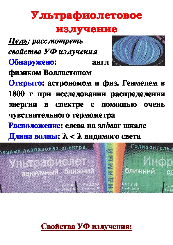 Инфракрасное и ультрафиолетовое излучение презентация 11 класс