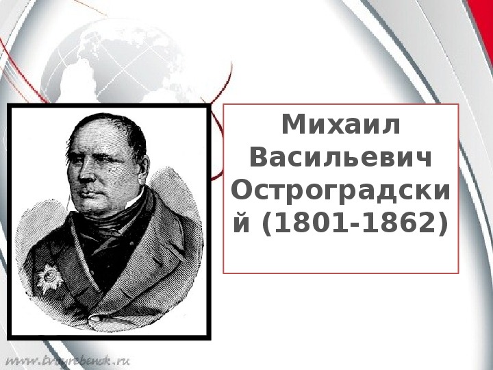 Презентация о Михаиле Васильевиче Остроградском