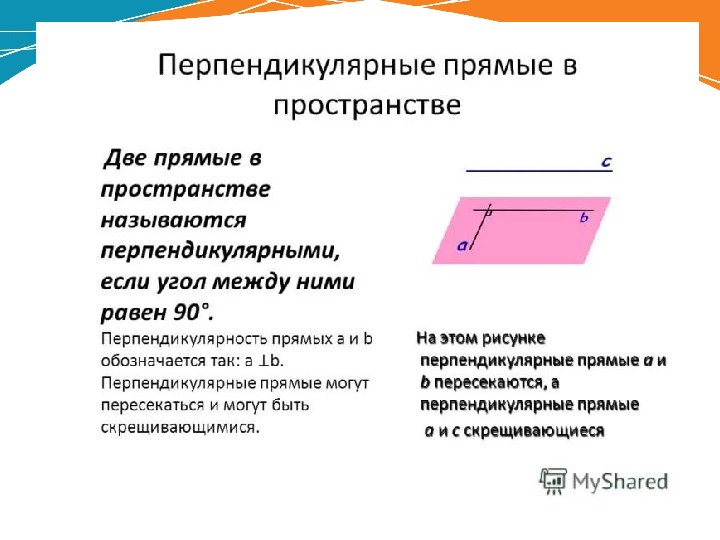Угол между прямой и плоскостью презентация 10 класс атанасян