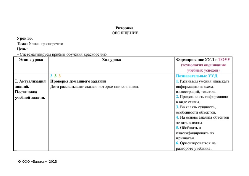 Тема: Учись красноречию