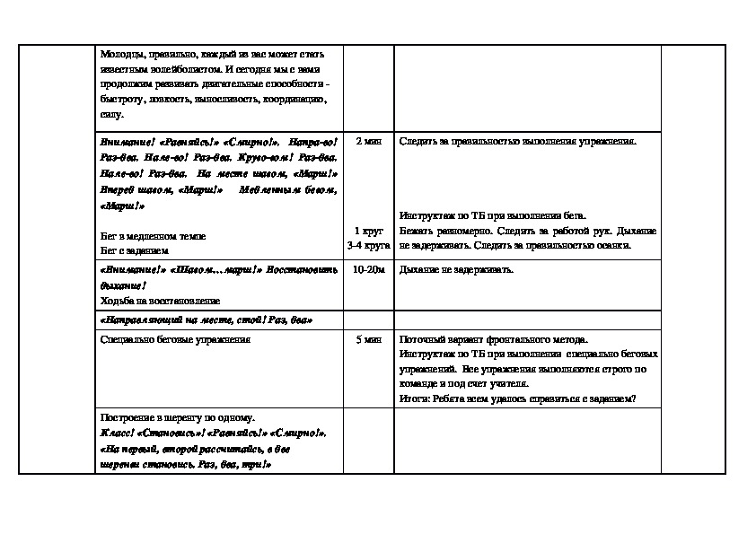 Конспект урока спортивные игры